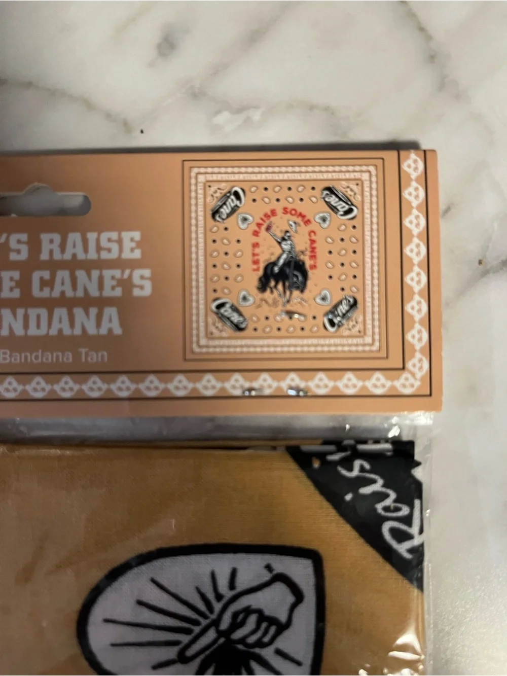 Canes Nashville Tan Bandana Scarf - Branded Western Wrap NWT